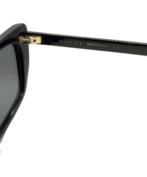 GUCCI（グッチ）GUCCI (グッチ) キャットアイサングラス ブラック サイズ:58☐15の古着・服飾アイテム