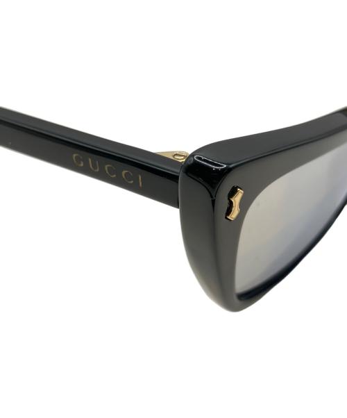 GUCCI（グッチ）GUCCI (グッチ) キャットアイサングラス ブラック サイズ:58☐15の古着・服飾アイテム