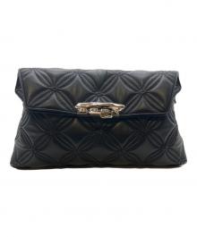 ALEXANDER McQUEEN（アレキサンダーマックイーン）の古着「Sculpture Large Pouch/スカルチュラルラージポーチ」｜ブラック