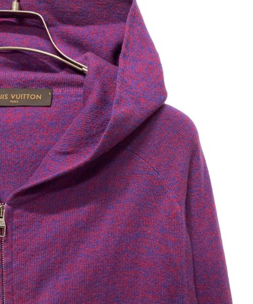 LOUIS VUITTON（ルイ ヴィトン）LOUIS VUITTON (ルイ ヴィトン) カシミヤジップパーカー バイオレット サイズ:XSの古着・服飾アイテム
