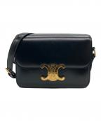 CELINEセリーヌ）の古着「Teen Triomphe ティーントリオンフ バッグ」｜ブラック