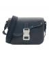 Dior（ディオール）の古着「Grained Calfskin Saddle Bags/サドルフラップ付ショルダーバッグ」｜ブラック