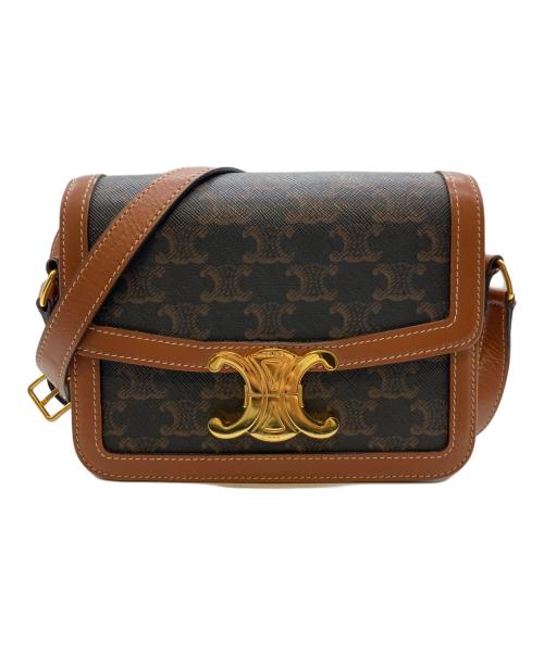 CELINE（セリーヌ）CELINE (セリーヌ) クラシック トリオンフ バッグ/ティーン ブラウンの古着・服飾アイテム