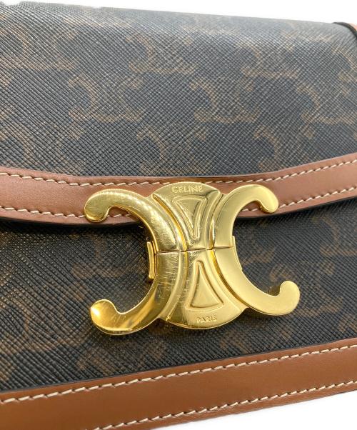 CELINE（セリーヌ）CELINE (セリーヌ) クラシック トリオンフ バッグ/ティーン ブラウンの古着・服飾アイテム