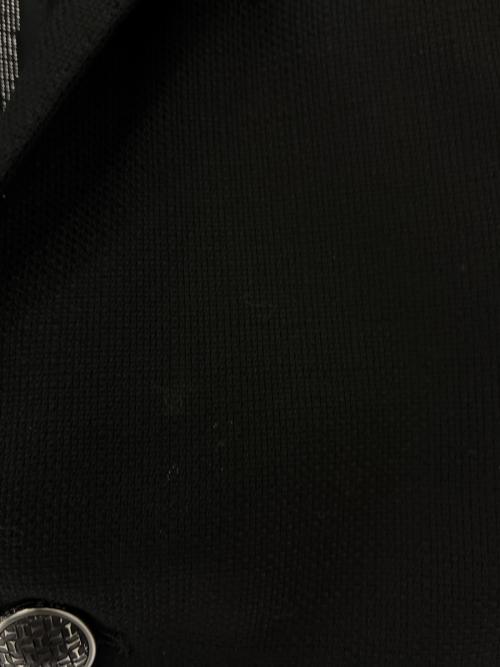 TAGLIATORE（タリアトーレ）TAGLIATORE (タリアトーレ) シアサッカーテーラードジャケット ブラック サイズ:44の古着・服飾アイテム