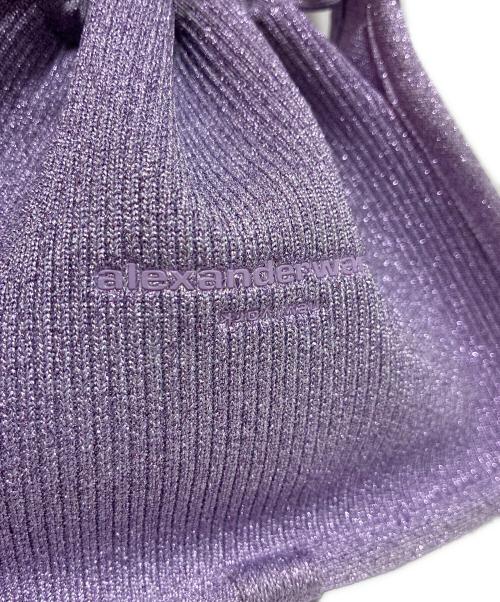 ALEXANDER WANG（アレキサンダー・ワン）ALEXANDER WANG (アレキサンダーワン) ライアンリブニットスモールバッグ バイオレットの古着・服飾アイテム