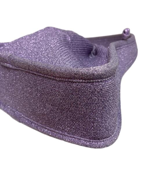 ALEXANDER WANG（アレキサンダー・ワン）ALEXANDER WANG (アレキサンダーワン) ライアンリブニットスモールバッグ バイオレットの古着・服飾アイテム