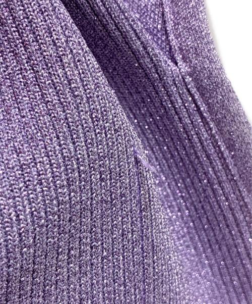 ALEXANDER WANG（アレキサンダー・ワン）ALEXANDER WANG (アレキサンダーワン) ライアンリブニットスモールバッグ バイオレットの古着・服飾アイテム