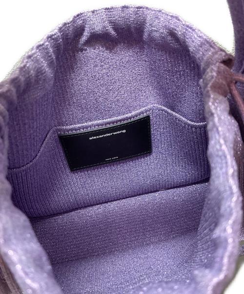ALEXANDER WANG（アレキサンダー・ワン）ALEXANDER WANG (アレキサンダーワン) ライアンリブニットスモールバッグ バイオレットの古着・服飾アイテム