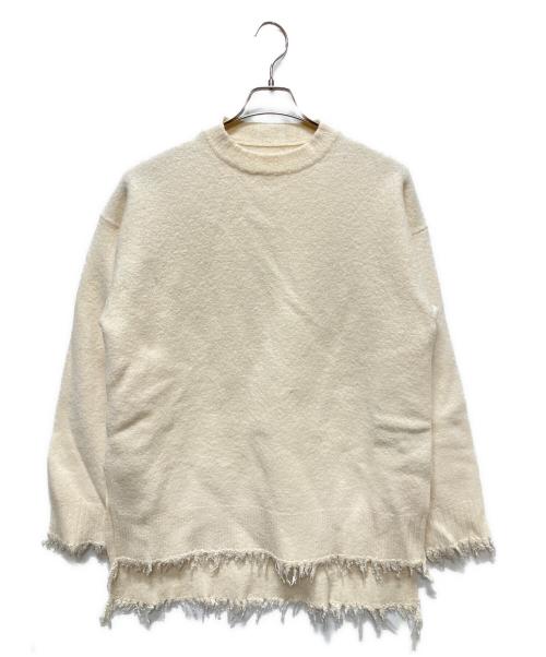 JIL SANDER（ジルサンダー）JIL SANDER (ジルサンダー) クルーネック プルオーバーニット ホワイト サイズ:Sの古着・服飾アイテム