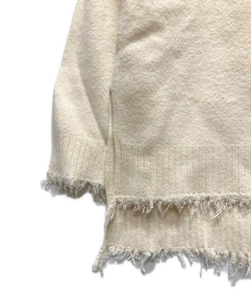 JIL SANDER（ジルサンダー）JIL SANDER (ジルサンダー) クルーネック プルオーバーニット ホワイト サイズ:Sの古着・服飾アイテム