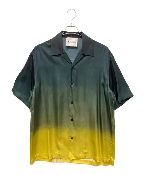 JIL SANDER（ジルサンダー）JIL SANDER (ジルサンダー) 23SS gradient-effect short-sleeve shirt/グラデーションオープンカラーシャツ グリーン サイズ:37の古着・服飾アイテム