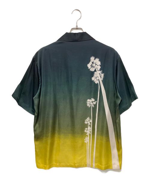 JIL SANDER（ジルサンダー）JIL SANDER (ジルサンダー) 23SS gradient-effect short-sleeve shirt/グラデーションオープンカラーシャツ グリーン サイズ:37の古着・服飾アイテム