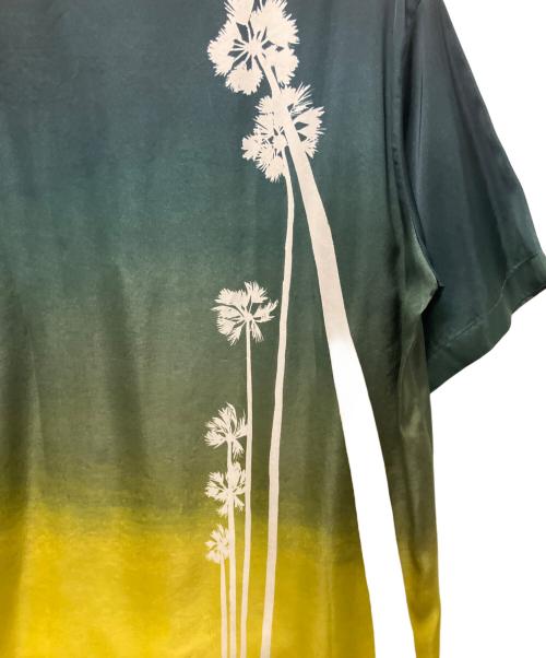 JIL SANDER（ジルサンダー）JIL SANDER (ジルサンダー) 23SS gradient-effect short-sleeve shirt/グラデーションオープンカラーシャツ グリーン サイズ:37の古着・服飾アイテム