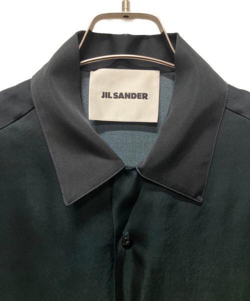 JIL SANDER（ジルサンダー）JIL SANDER (ジルサンダー) 23SS gradient-effect short-sleeve shirt/グラデーションオープンカラーシャツ グリーン サイズ:37の古着・服飾アイテム