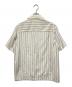 JIL SANDER (ジルサンダー) ストライプオープンカラーシャツ ホワイト サイズ:37：45000円