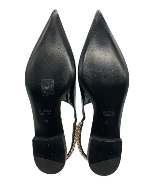 GUCCI（グッチ）GUCCI (グッチ) 24AW スリングバックパンプス ブラック サイズ:36の古着・服飾アイテム