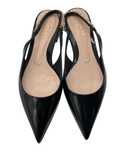 GUCCI（グッチ）GUCCI (グッチ) 24AW スリングバックパンプス ブラック サイズ:36の古着・服飾アイテム