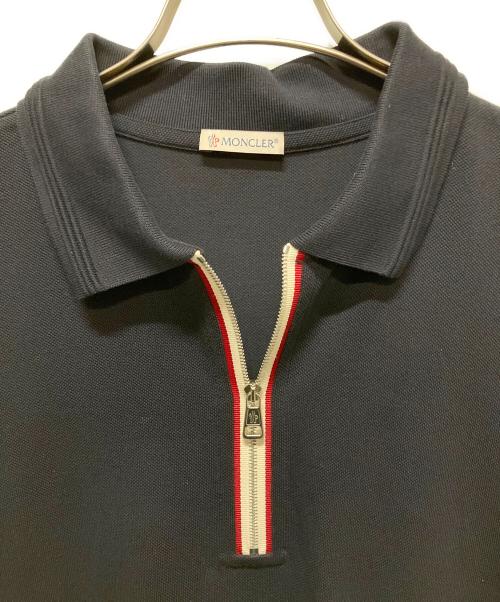 MONCLER（モンクレール）MONCLER (モンクレール) SS POLO/ハーフジップポロシャツ ネイビー サイズ:XLの古着・服飾アイテム