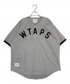 WTAPSダブルタップス）の古着「LEAGUE SS COTTON FLANNEL」｜ライトグレー