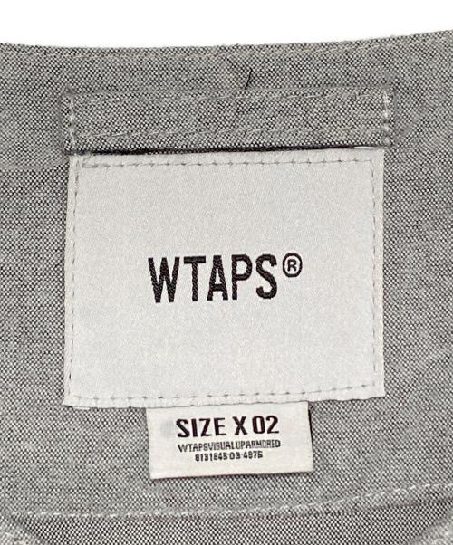WTAPS（ダブルタップス）WTAPS (ダブルタップス) LEAGUE SS COTTON FLANNEL  ライトグレー サイズ:02の古着・服飾アイテム