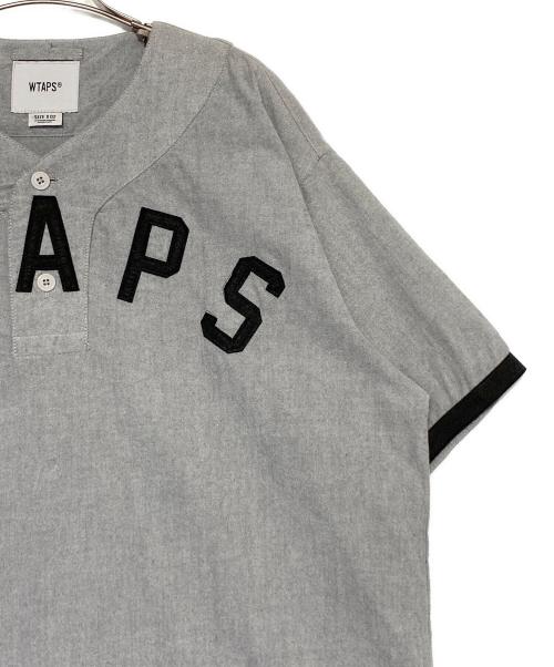 WTAPS（ダブルタップス）WTAPS (ダブルタップス) LEAGUE SS COTTON FLANNEL  ライトグレー サイズ:02の古着・服飾アイテム