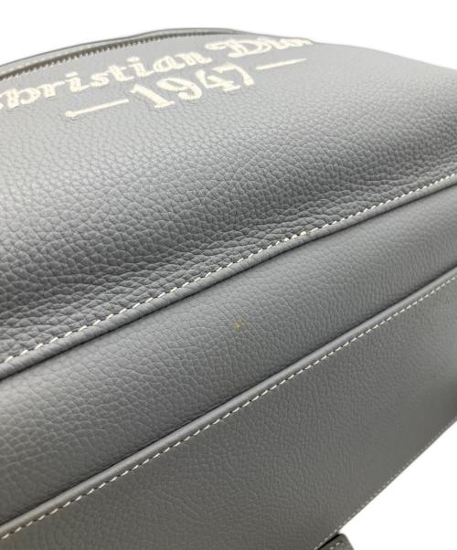 Christian Dior（クリスチャン ディオール）Christian Dior (クリスチャン ディオール) ライダー RIDER1947ロゴ バックパック ライトグレーの古着・服飾アイテム