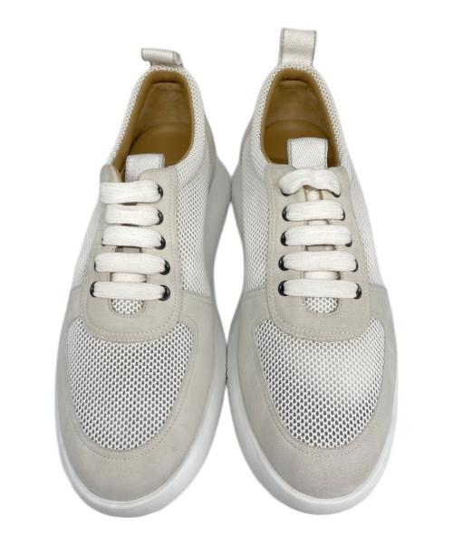 HERMES（エルメス）HERMES (エルメス) アズール スニーカー ベージュ×ホワイト サイズ:43の古着・服飾アイテム