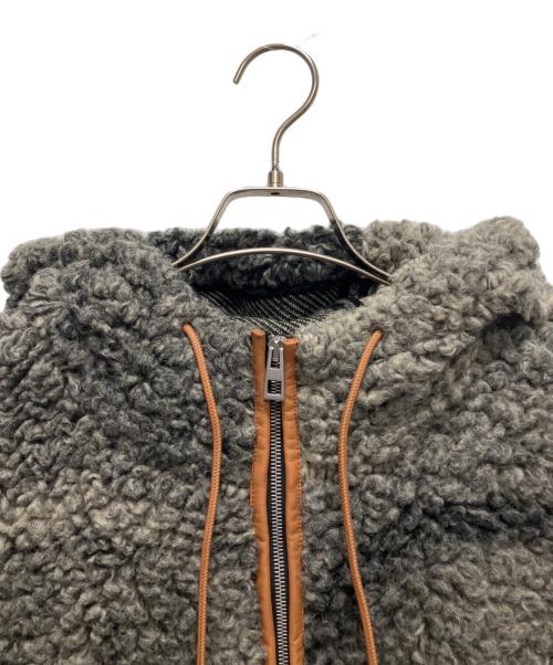 LOEWE（ロエベ）LOEWE (ロエベ) Anagram Hoodie Jacket/ロエベ アナグラムプリント ドローストリング フード付きジャケット グレー サイズ:Lの古着・服飾アイテム