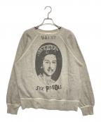 SAINT MICHAEL×SEX PISTOLSセントマイケル×セックスピストルズ）の古着「SP_CREW SWT / QUEEN」｜グレー