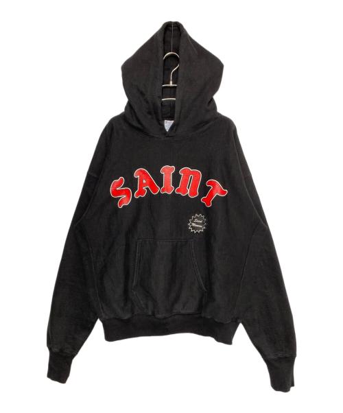 SAINT MICHAEL（セントマイケル）SAINT MICHAEL (セントマイケル) HOODIE/ARCH SAINT ブラック サイズ:Lの古着・服飾アイテム