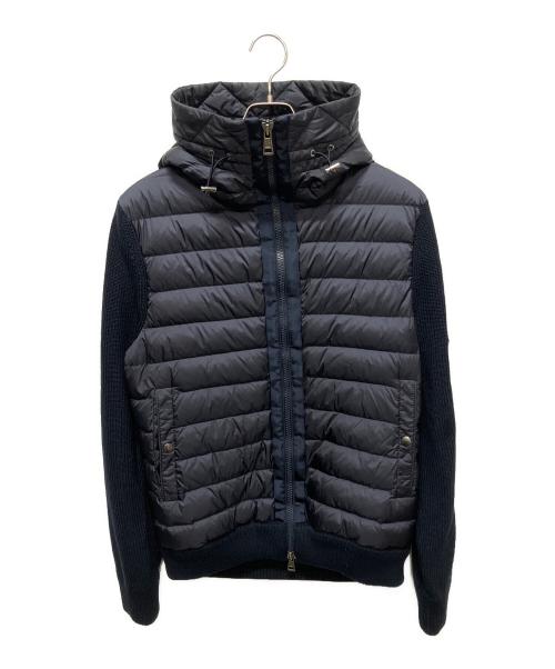 MONCLER（モンクレール）MONCLER (モンクレール) MAGLIONE TRICOT CARDIGAN(マグリオーネトリコカーディガン)/ニット切替ダウンジャケット ネイビー サイズ:Lの古着・服飾アイテム