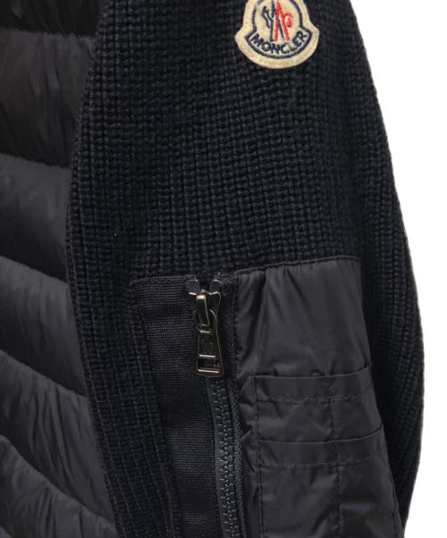 MONCLER（モンクレール）MONCLER (モンクレール) MAGLIONE TRICOT CARDIGAN(マグリオーネトリコカーディガン)/ニット切替ダウンジャケット ネイビー サイズ:Lの古着・服飾アイテム