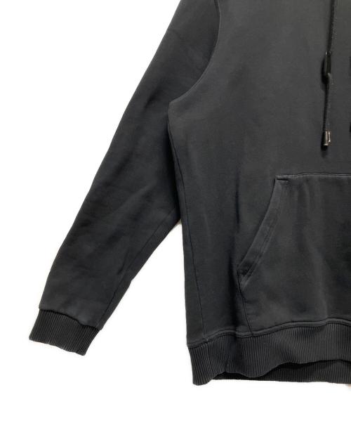 BURBERRY LONDON（バーバリーロンドン）BURBERRY LONDON (バーバリーロンドン) Checked Cotton Blend Hoodie(チェックドコットンブレンドフーディ) ブラック サイズ:Lの古着・服飾アイテム