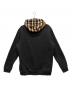 BURBERRY LONDON (バーバリーロンドン) Checked Cotton Blend Hoodie(チェックドコットンブレンドフーディ) ブラック サイズ:L：37000円