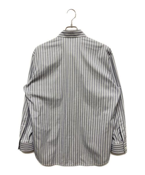 CELINE（セリーヌ）CELINE (セリーヌ) OVERSIZED SHIRT IN STRIPED COTTON シャツ ライトグレー サイズ:38の古着・服飾アイテム