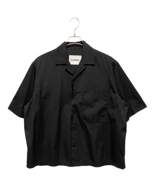 JIL SANDER+（ジルサンダープラス）JIL SANDER+ (ジルサンダープラス) オープンカラーシャツ/SHIRT 166 EMB ブラック サイズ:44の古着・服飾アイテム