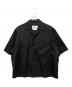 JIL SANDER+（ジルサンダープラス）の古着「オープンカラーシャツ/SHIRT 166 EMB」｜ブラック
