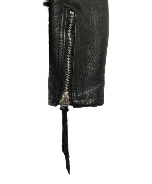 Schott（ショット）shott (ショット) COW NEW NAKED D-POCKET RIDERS/ダブルライダースレザージャケット ブラック サイズ:42の古着・服飾アイテム