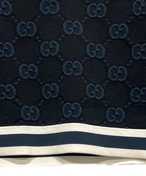 GUCCI（グッチ）GUCCI (グッチ) GGストレッチショトスリーブスウェット ネイビー サイズ:XSの古着・服飾アイテム