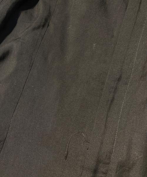 LIMI feu（リミフゥ）LIMI feu (リミフゥ) HARD TWIST GABARDINE BACK RIBBON SHORT OVEALLS ブラック サイズ:2の古着・服飾アイテム