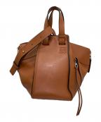 LOEWEロエベ）の古着「HAMMOCK SMALL BAG/ハンモックショルダーバッグスモール/ハンモックスモール/ショルダーバッグ/レザーバッグ/2WAYバッグ」｜ブラウン