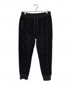 DOLCE & GABBANAドルチェ＆ガッバーナ）の古着「レオパードスウェットパンツ」｜ブラック