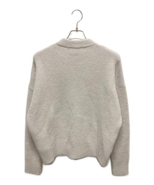 AMI Alexandre Mattiussi（アミアレクサンドルマテュッシ）AMI Alexandre Mattiussi (アミアレクサンドルマテュッシ) ハートロゴ ブルー クルーネックニット ライトグレー サイズ:Sの古着・服飾アイテム