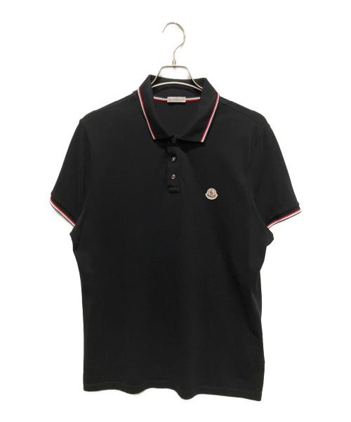 MONCLER（モンクレール）MONCLER (モンクレール) 半袖ポロシャツ ブラック サイズ:XLの古着・服飾アイテム