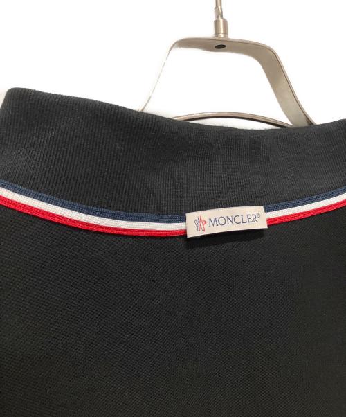 MONCLER（モンクレール）MONCLER (モンクレール) 半袖ポロシャツ ブラック サイズ:XLの古着・服飾アイテム