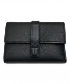 LOEWEロエベ）の古着「SGC TRIFOLD WALLET(ソフトグレインドカーフスキン トライフォールドウォレット )」｜ブラック
