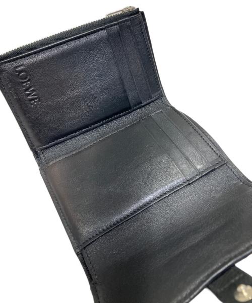 LOEWE（ロエベ）LOEWE (ロエベ) SGC TRIFOLD WALLET(ソフトグレインドカーフスキン トライフォールドウォレット )  ブラック サイズ:スモールの古着・服飾アイテム