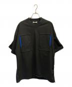 JIL SANDERジルサンダー）の古着「Short Sleeve Kimono Collar Overshirt」｜ブラック