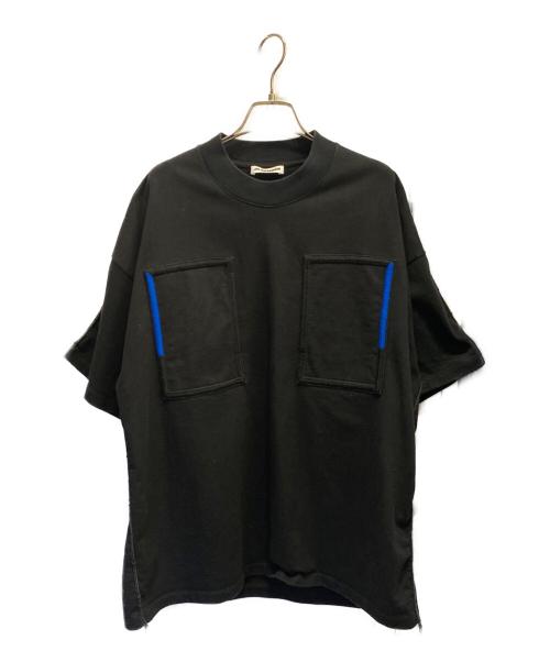 JIL SANDER（ジルサンダー）JIL SANDER (ジルサンダー) Short Sleeve Kimono Collar Overshirt ブラック サイズ:46の古着・服飾アイテム